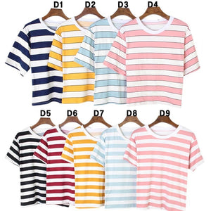 Korean Inspired Big Stripes Hanging Tee Summer Feels