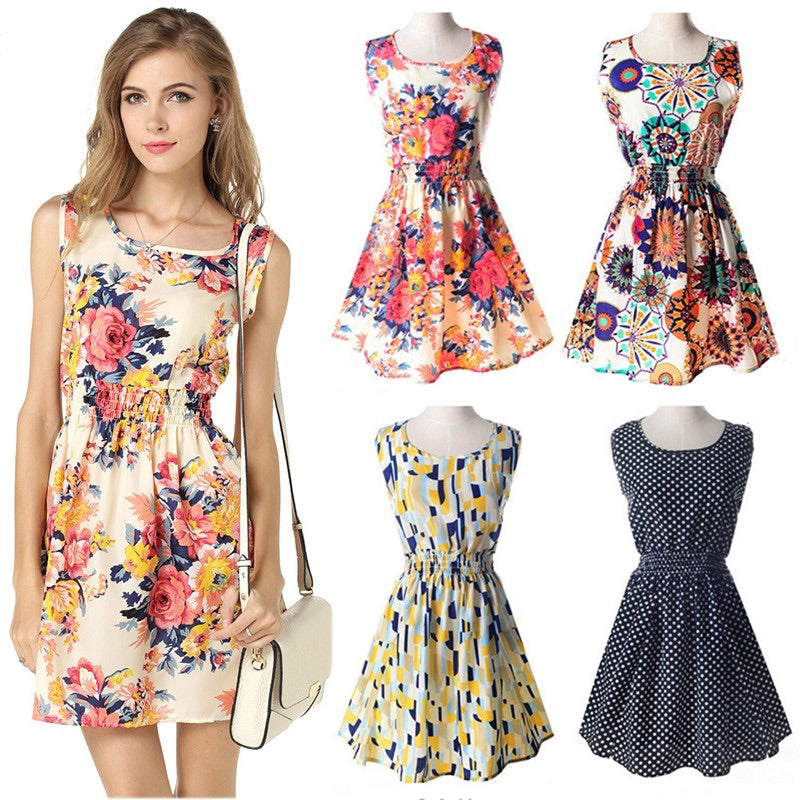 Korean Casual Summer Sleeveless Dress