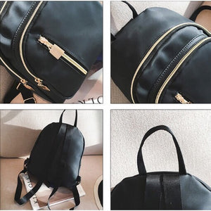 Korean Black Backpack Bag